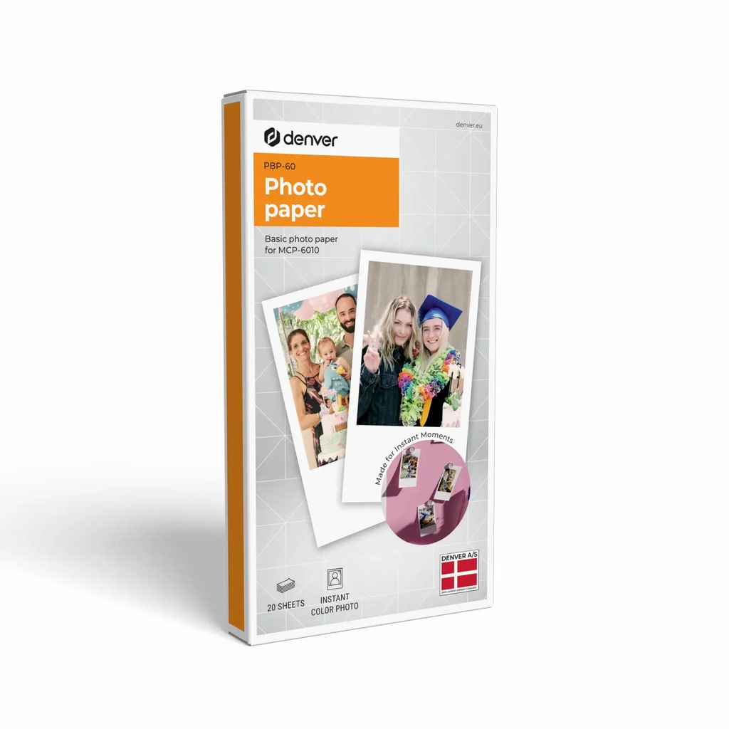 Denver PBP-60 Regular Printing Paper for MCP-6010 (Pack of 20 sheets)