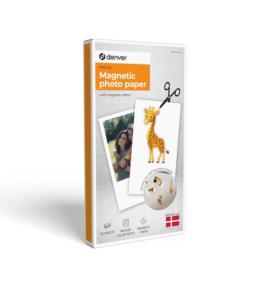 Denver PMP-64 Magnetic Printing Paper for MCP-6010 (Pack of 20 Sheets)