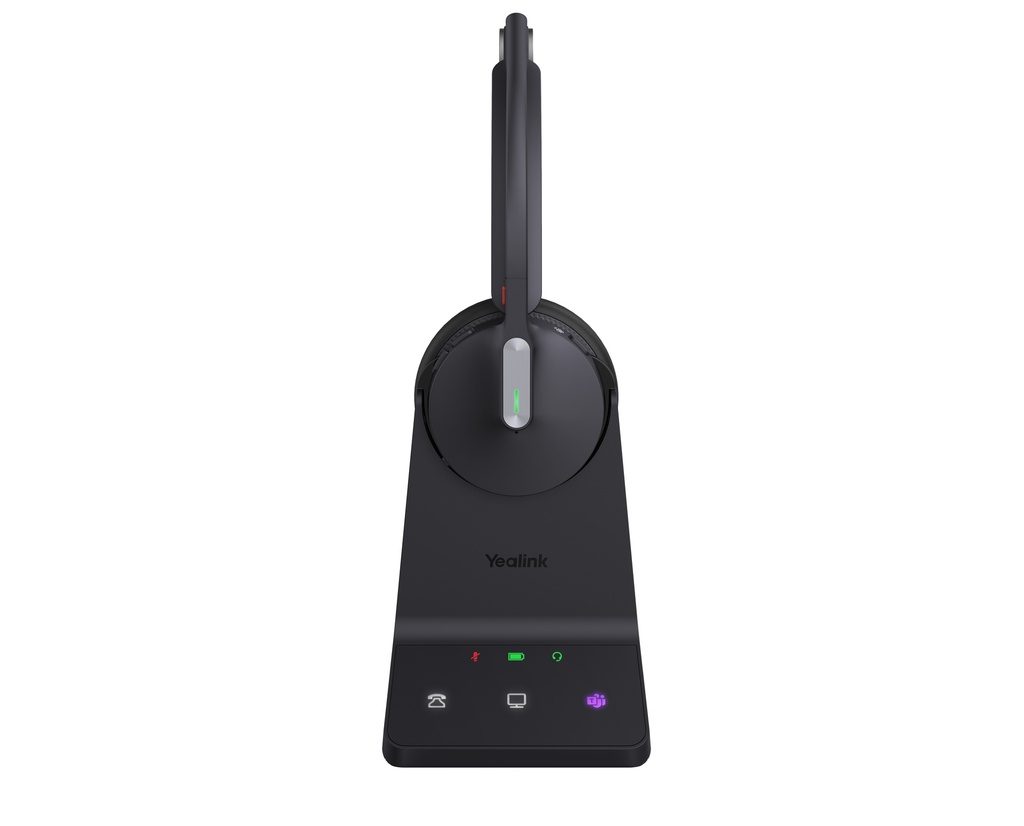 Yealink Headset Wireless Dual-Mode DECT/Bluetooth 3-Mic NC with Basestation WH64 Mono Teams