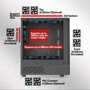 Armaggeddon Gaming Case M-ATX DEEPFREEZE DUPLEX 2 CHROMA White (3x Chroma Fans)