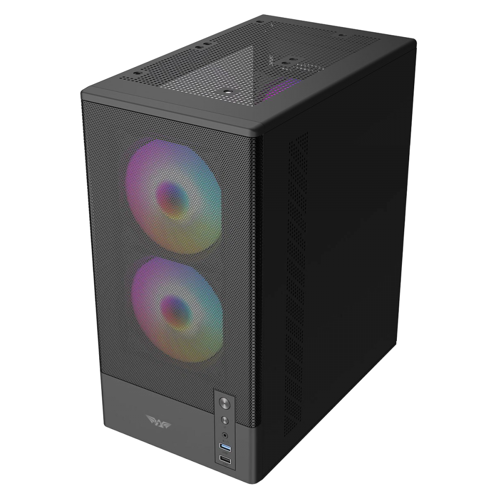 Armaggeddon Gaming Case M-ATX DEEPFREEZE DUPLEX 2 CHROMA Black (3x Chroma Fans)