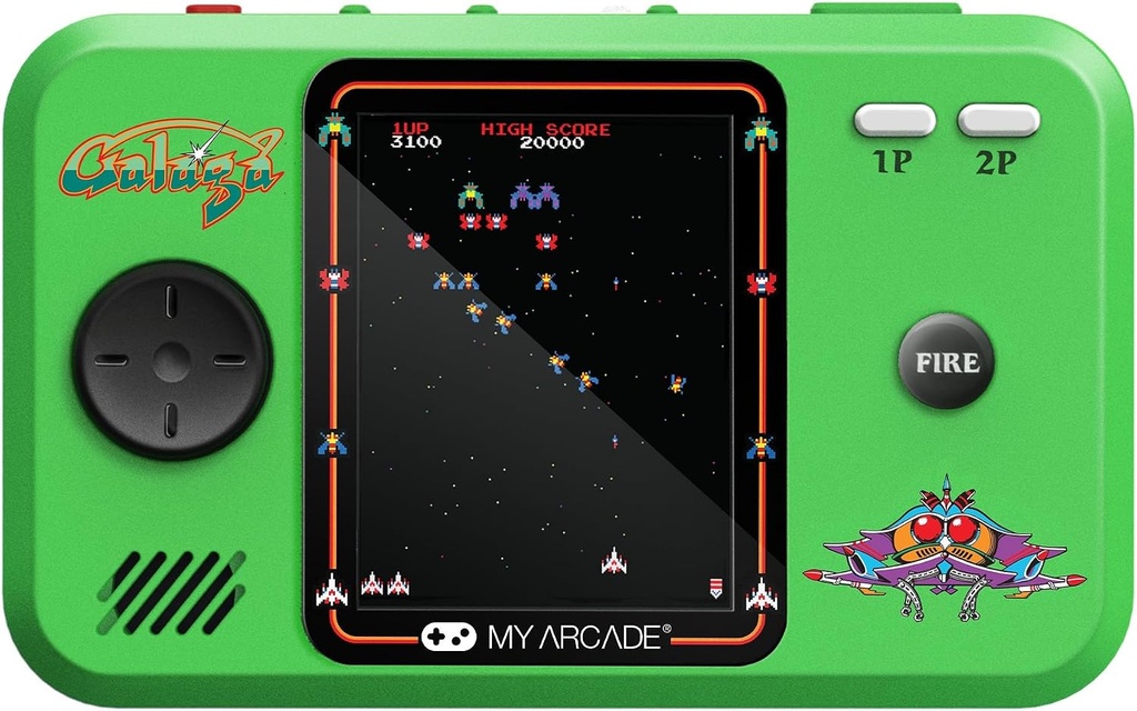 My Arcade Handheld (2.75") Pocket Player Pro GALAGA (2 Games)