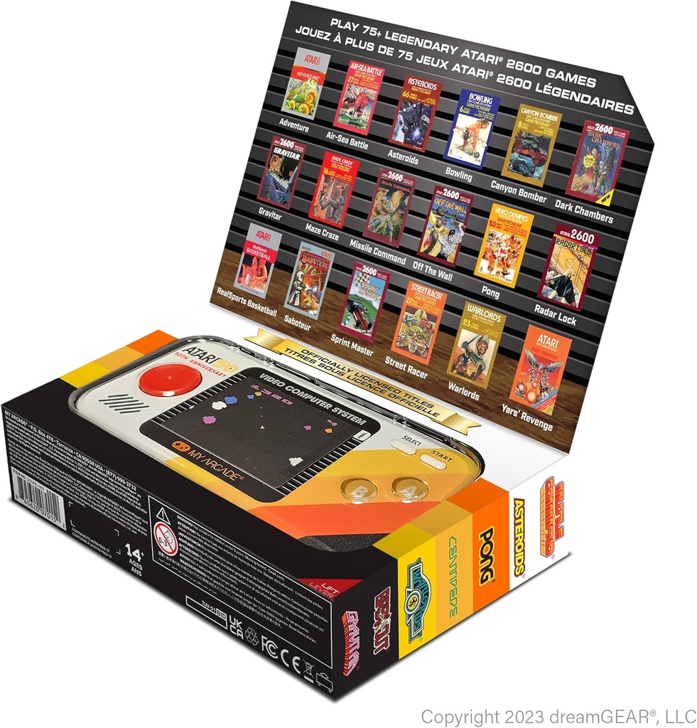 My Arcade Handheld (2.75") Pocket Player Pro ATARI (100 Games)
