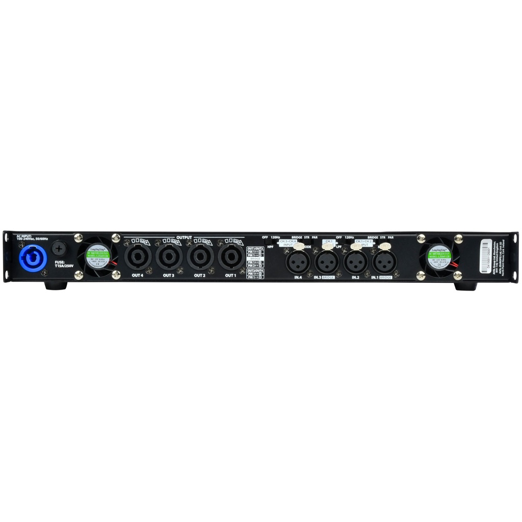 Citronic D41000 Quad Power Class-D 4ohm Amplifier 4x1000W 172.149UK