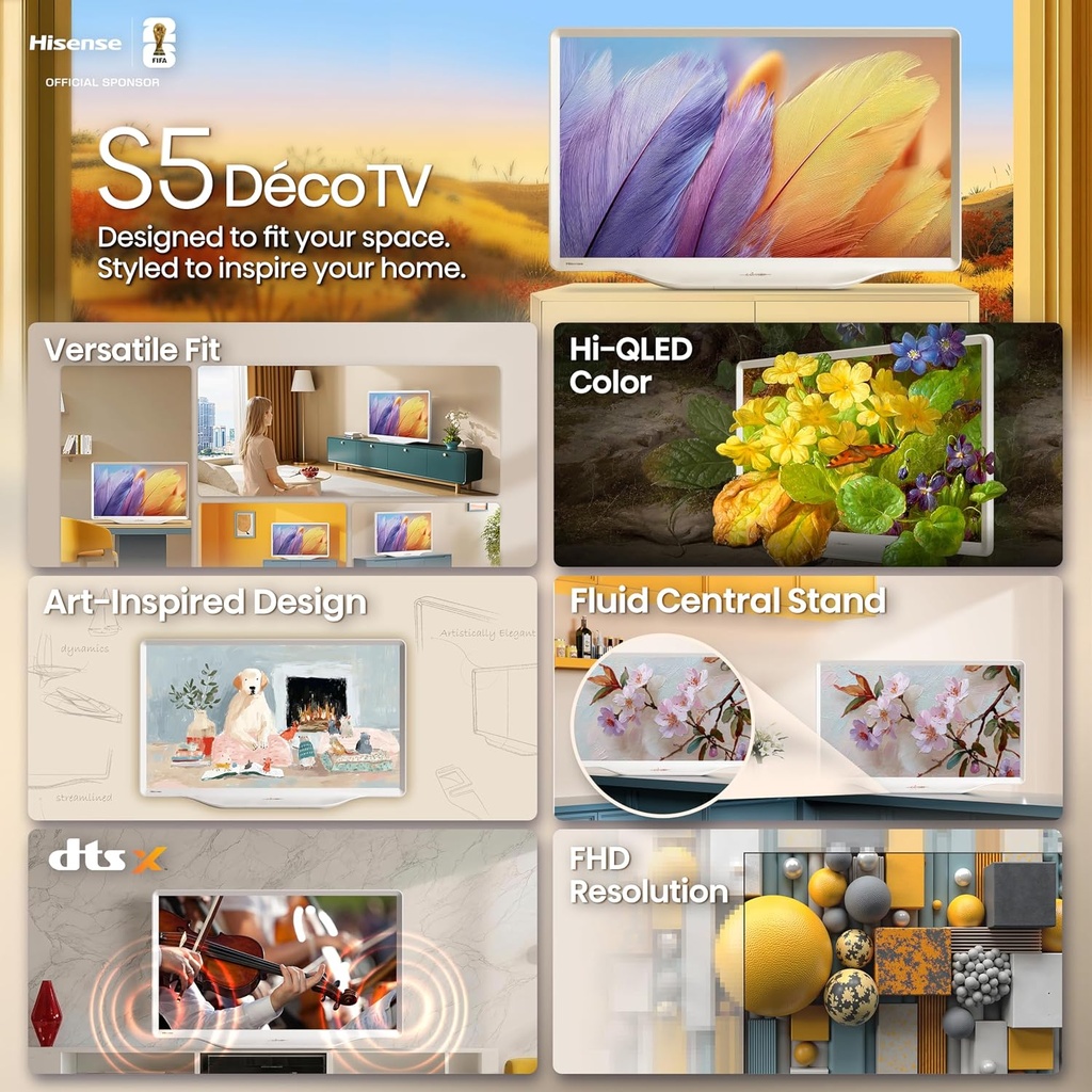 Hisense 32S5Q 32'' Full HD Smart Hi- QLED DECO TV