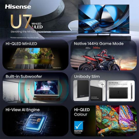 Hisense 55U7SE 55'' 4K Smart Hi-QLED MINI LED 144hz TV