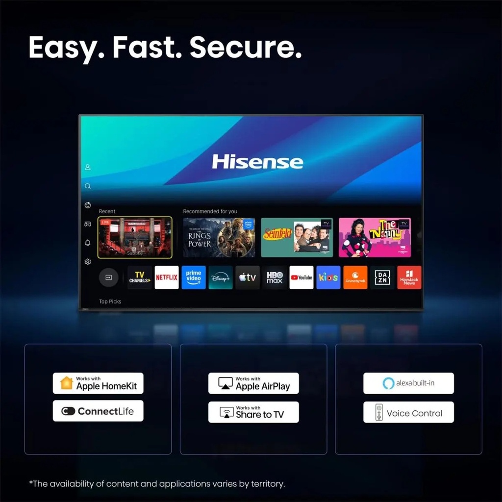 Hisense 65S7S 65'' 4K Smart Hi-QLED 144Hz CANVAS TV