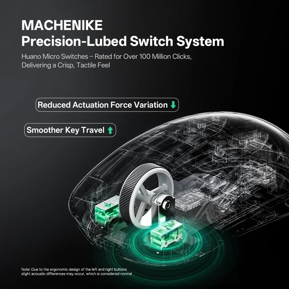 Machenike Wireless Gaming Mouse MK-G7 Tri-Mode Black-White