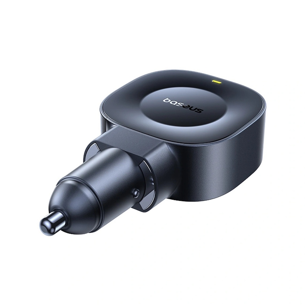 Baseus Car Charger 45W VR2 with Retractable Cable Black