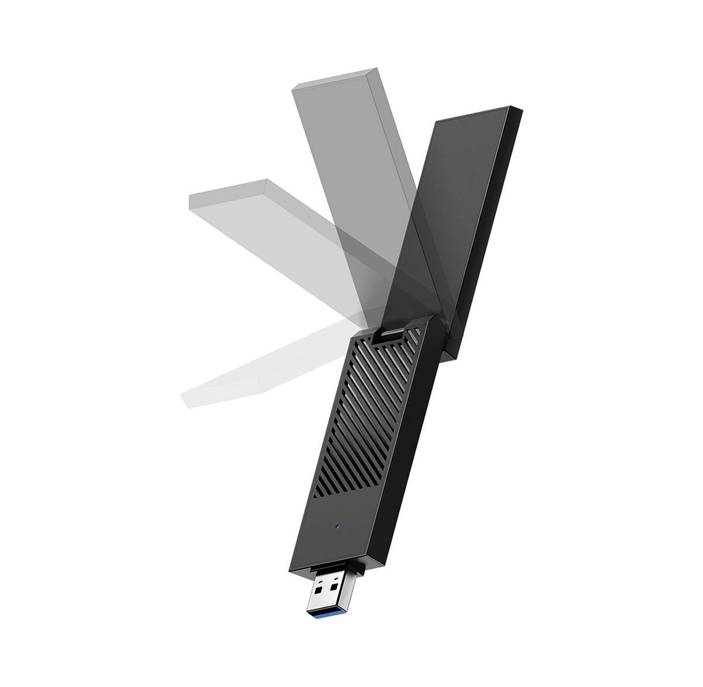 Cudy Wireless Adapter USB-A Wi-Fi 7 BE6500 Tri-Band High Gain WU5400