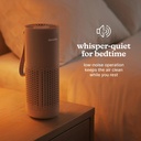 Homedics Air Purifier 3-in-1 Rechargeable WHISPER PURE MINI Beige