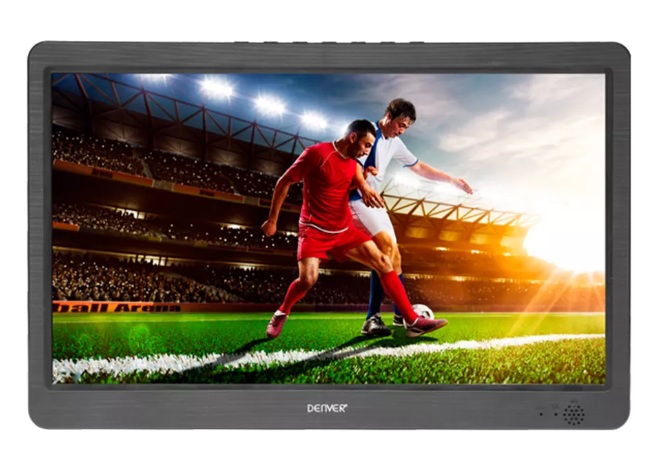 Denver AV LED TV 10” with DVB-T2, USB, HDMI input Rechargeable Battery & 12V LED-1033