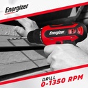 Energizer Power Tool Cordless Drill With Battery 12V