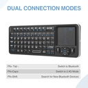 Rii Mini Keyboard Wireless 2.4GHz & Bluetooth with Touchpad K06