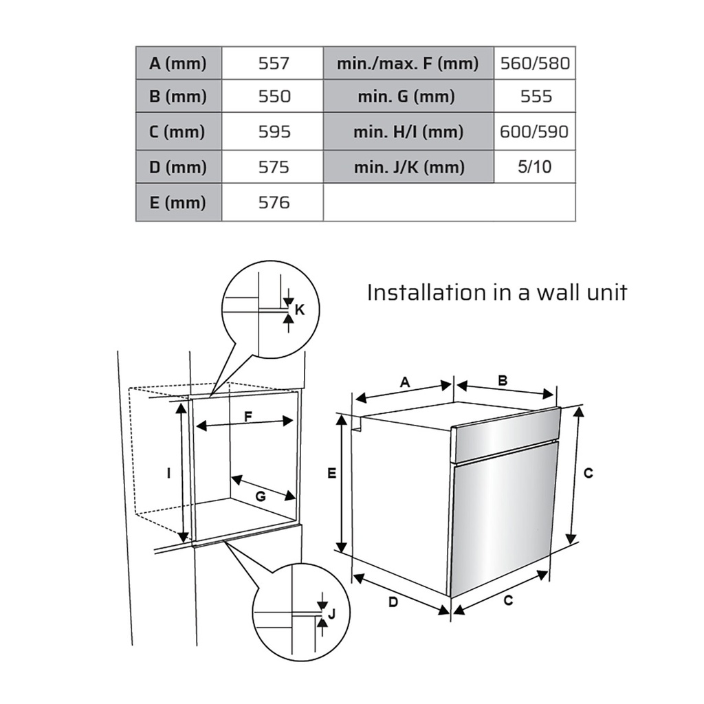 Built-in oven SBM6510X3D