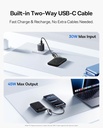 Baseus Powerbank 45W 10000mAh + Display EnerFill FC11 Black