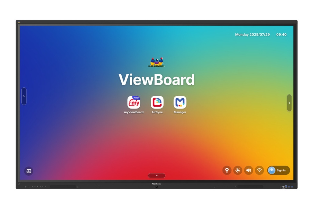 Viewsonic Viewboard Interactive Display Whiteboard 86" 4K Android EDLA 64-Point Touch 2.1 Speakers 8 Mic Array IFP8641-1