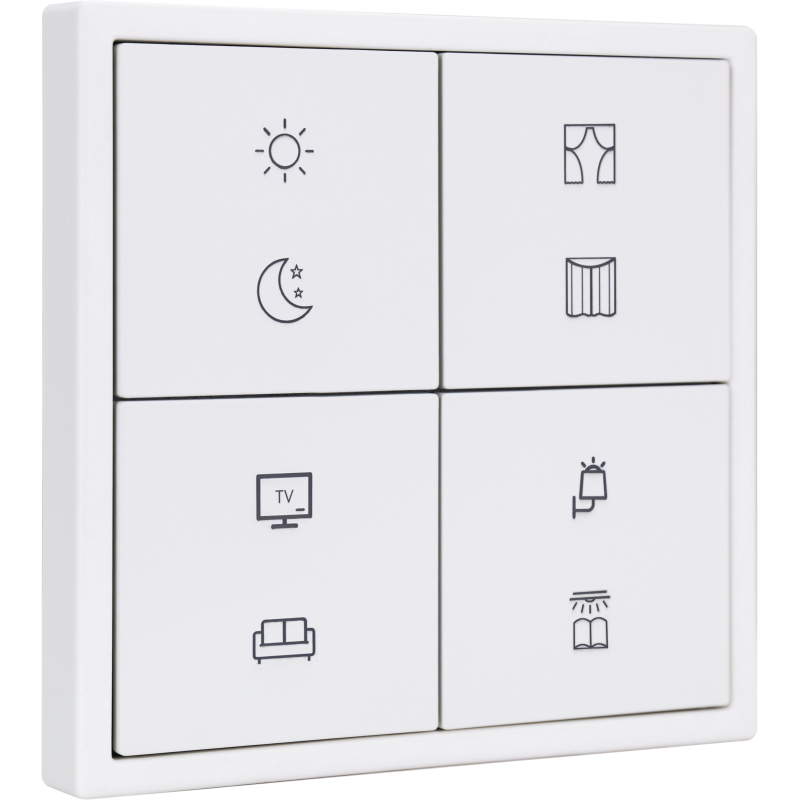 HDL Panel TILE SERIES Ivory White 8 Button V2.1