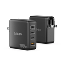 MINIX GaN Wall Charger 100W 3xUSB-C/1xUSB-A NEO P100