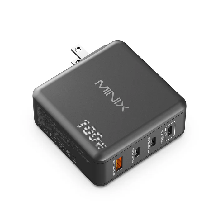 MINIX GaN Wall Charger 100W 3xUSB-C/1xUSB-A NEO P100