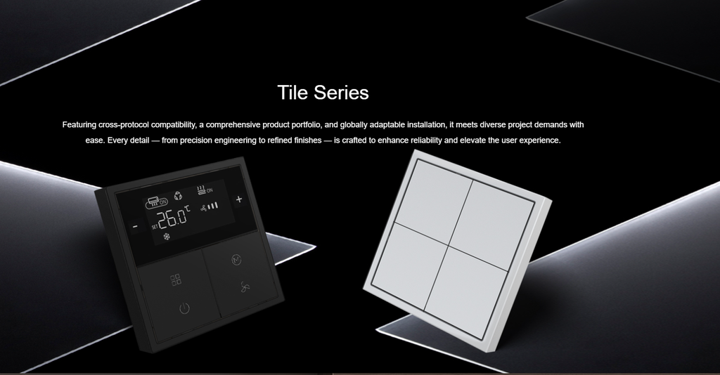 HDL Panel TILE SERIES Ivory White 3 Button V2.1