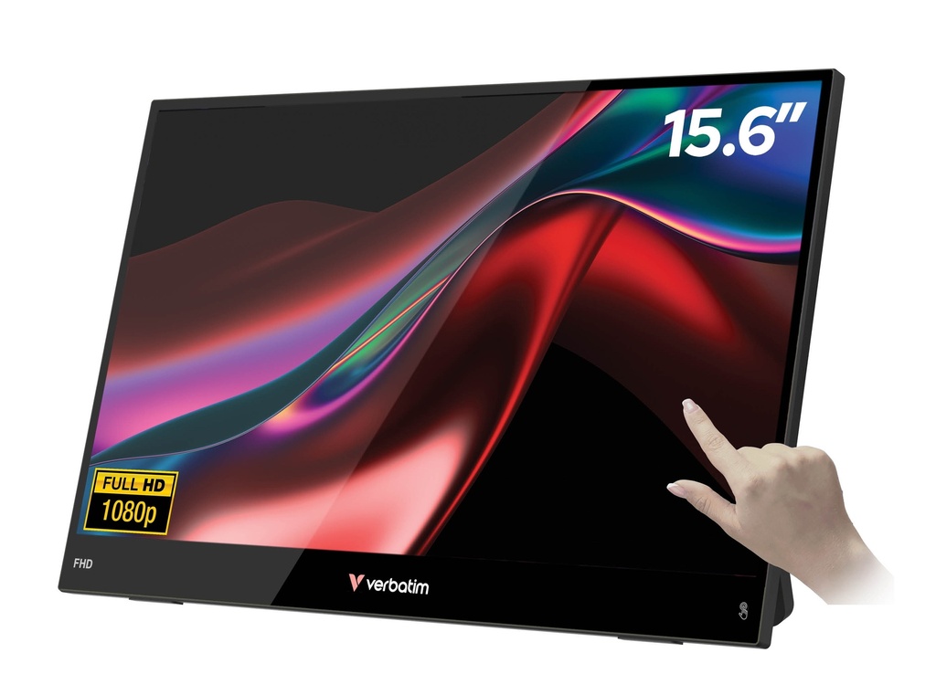 Verbatim Monitor Portable Touch 15.6" Full-HD USB-C LIGHT Series