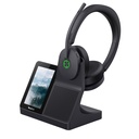 Yealink Headset Wireless Dual-Mode DECT/Bluetooth 4-Mic NC with ANC & Basestation WH68 Workstation Teams