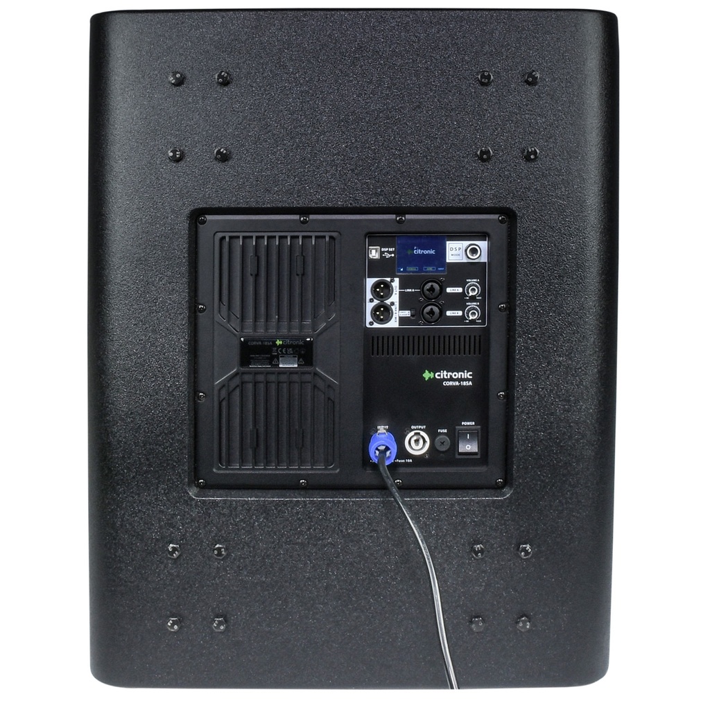Citronic CORVA-18SA 18'' Active Subwoofer 4000W with DSP 178.928UK