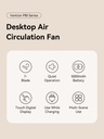 Vention PBIH0 Desktop Air Circulation Fan with Display & Wall Mount