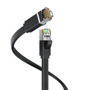 Vention NETWORK Cable CAT7 Flat 20.0m Black ICGBQ
