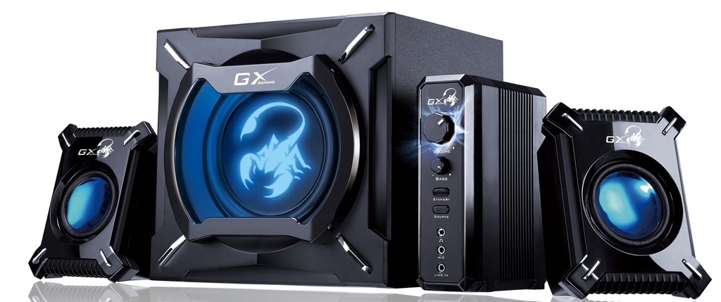 Genius Speakers 2.1 CH Gaming Speaker System 45W RMS SW-G2.1 2000 II