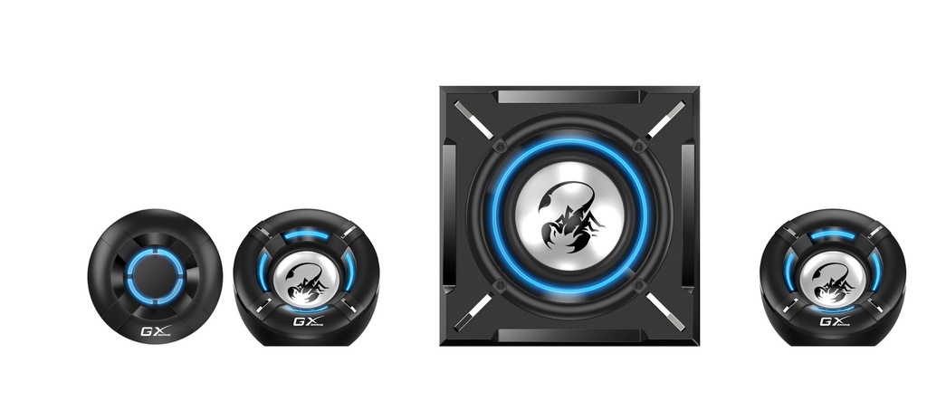 Genius Speakers 2.1 CH Gaming Speaker System 26W RMS SW-G2.1 1000