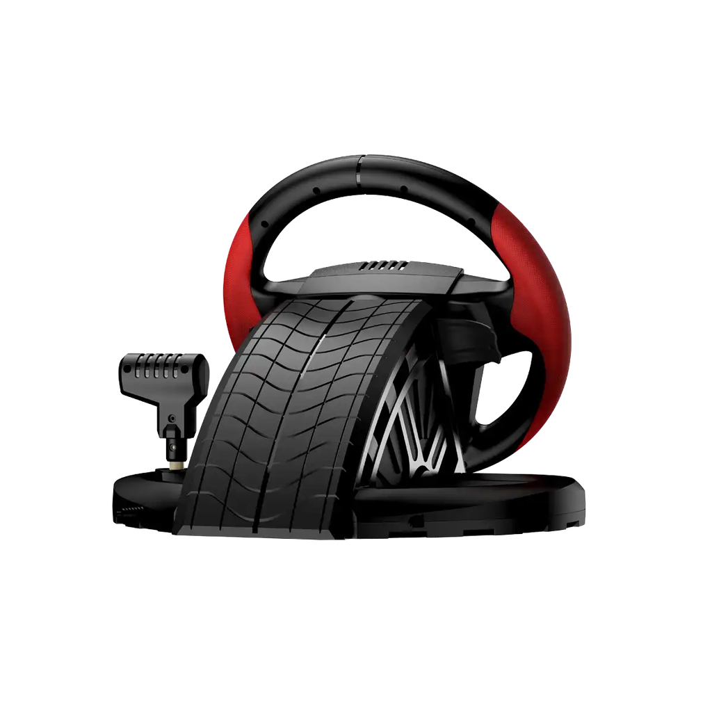 Genius Gaming Wheel Vibration-Gears-2xFoot Pedals PC/PS3/PS4 SpeedMaster