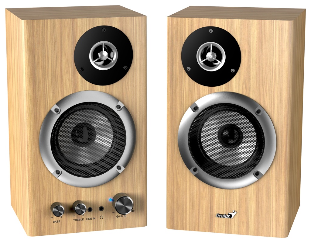 Genius PC Speakers 2.0 50W Aux & BT SP-HF1812BT Pine Wood
