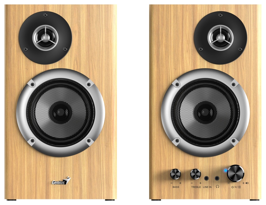 Genius PC Speakers 2.0 50W Aux & BT SP-HF1812BT Pine Wood