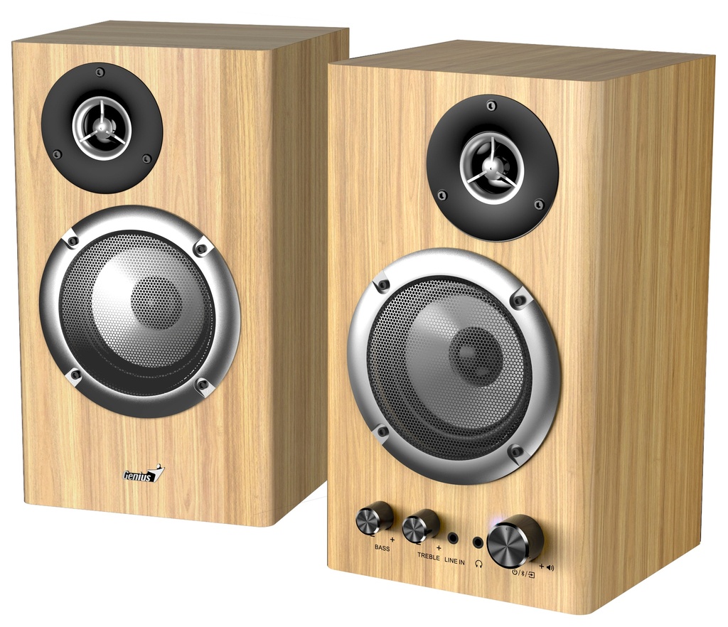Genius PC Speakers 2.0 50W Aux & BT SP-HF1812BT Pine Wood