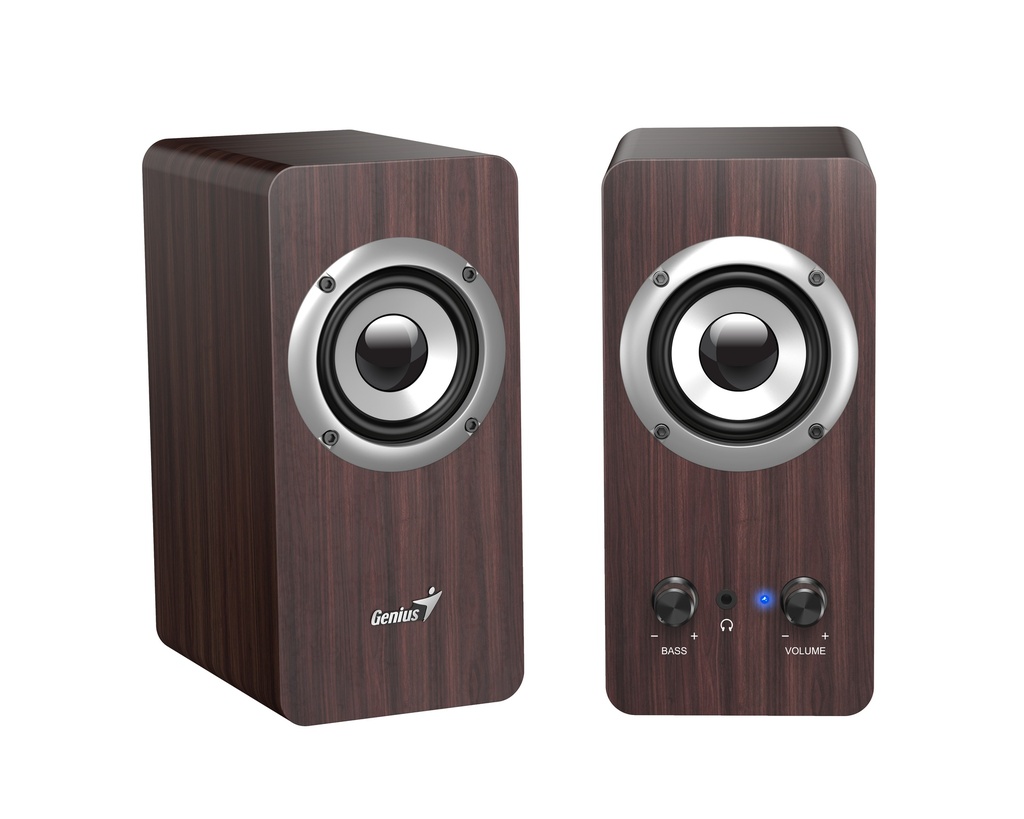 Genius PC Speakers 2.0 10W SP-HF400 Brown Wood