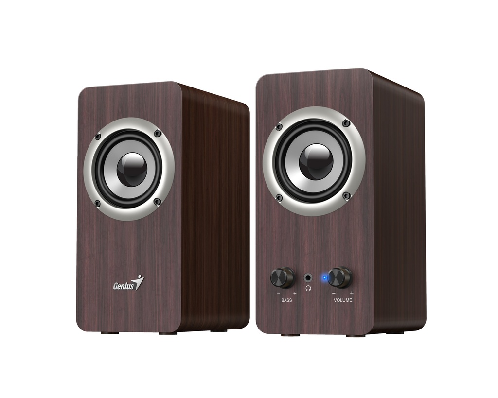 Genius PC Speakers 2.0 10W SP-HF400 Brown Wood