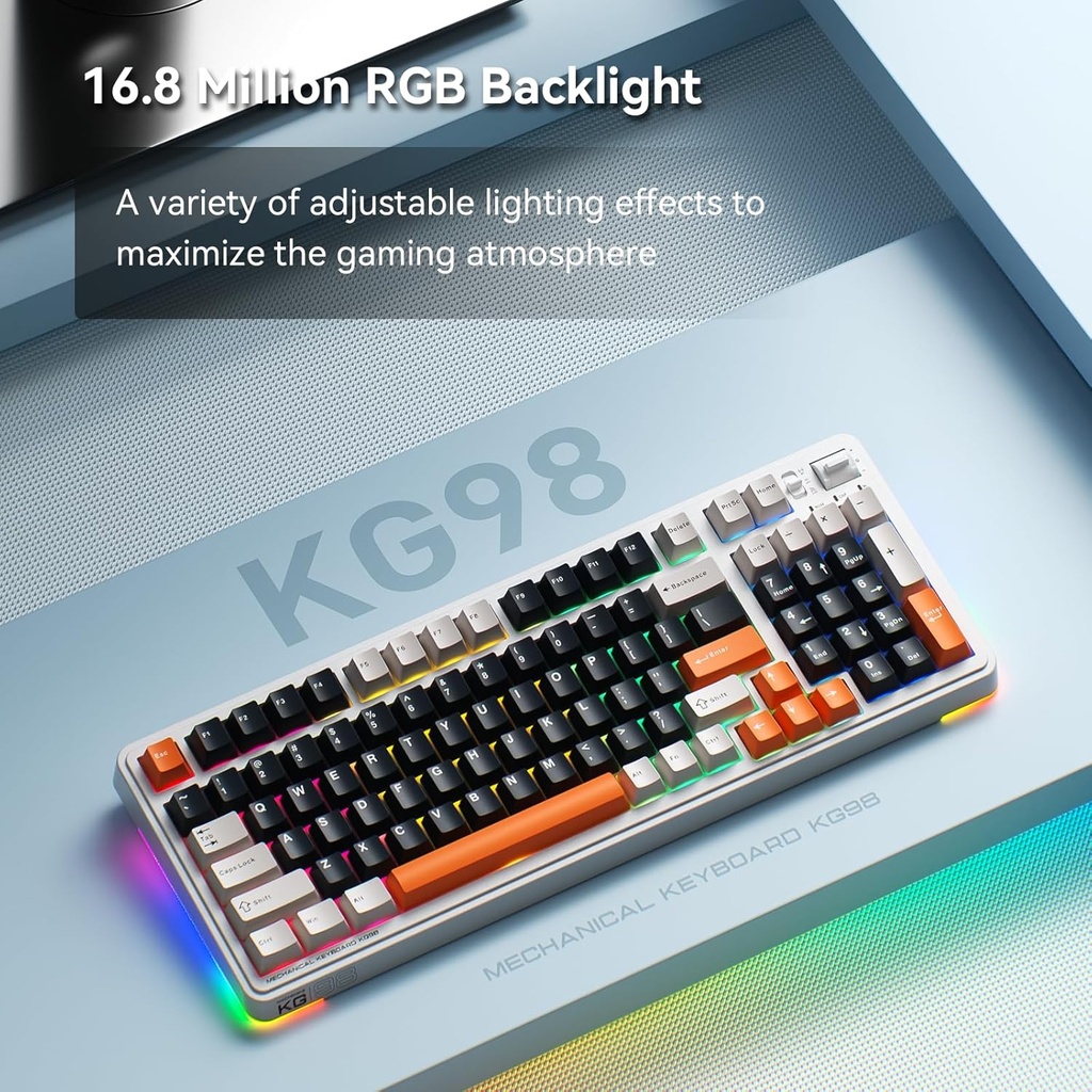 Machenike Wireless Gaming Keyboard KG98 KAILH Linear Switches