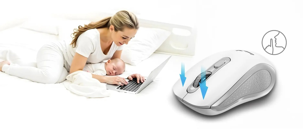 Genius Mouse Wireless Silent Ergonomic AI NX-8025 Black