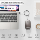 Unitek Mouse Wired USB-A SlimTrack T060 Space Grey