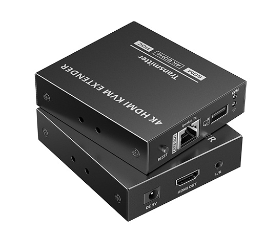 Lenkeng KVM HDMI Extender over Ethernet 4K60Hz 70m Loop POC LKV565KVM-P