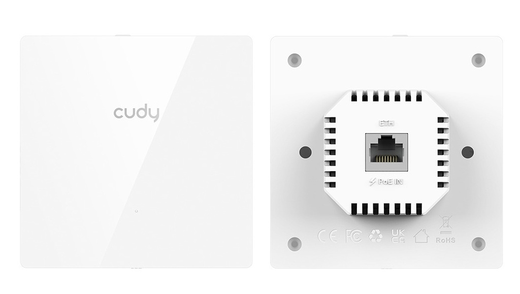 Cudy Access Point Wall-Plate AC1200 Dual Band Wi-Fi 5 86mm AP1300E
