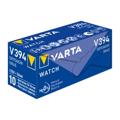 Varta Silver Oxide Coin Cell Battery 394 SR45 SW936SW (Low Drain)