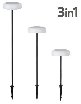 GBC KELU HALO Solar Garden Lamp 100lm Natural White (1pc)