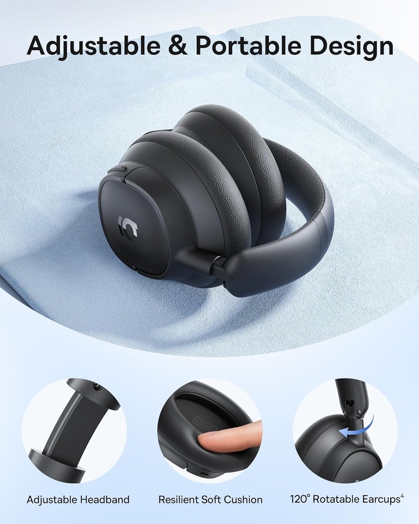 Baseus Headphones Over Ear ANC Bass BH1 NC Black