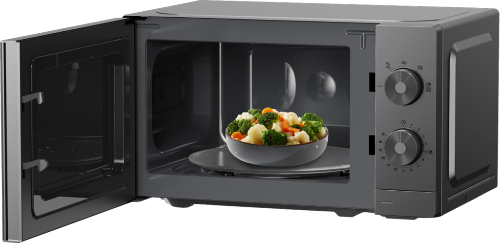 Gorenje Kitchen Microwave Oven 700W 20L 5 Programs Manual Knots MO20E1T4 Titanium