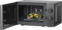 Gorenje Kitchen Microwave Oven 700W 20L 5 Programs Manual Knots MO20E1T4 Titanium