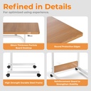Lumivida Computer Tray Desk Mobile Height Adjustable 50x60cm FWS10-3
