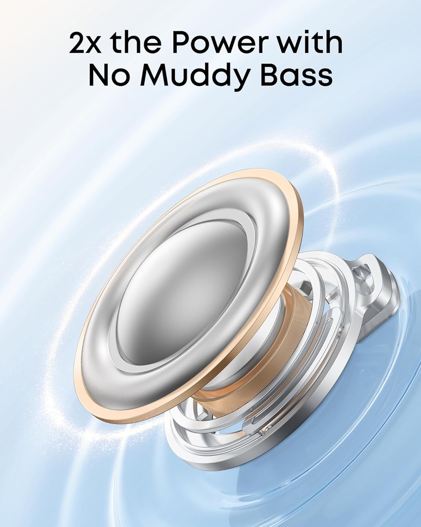 Anker Soundcore TWS Earphones R60i NC HiRes Audio , Translation Earbuds, 50H Playtime White